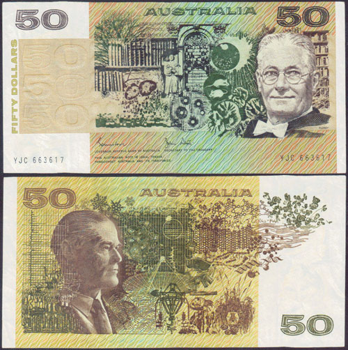 1983 Australia $50 Johnston/Stone (VF) L000797
